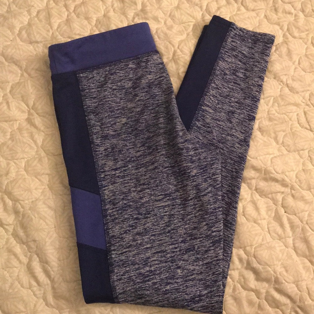 Girls athletic fleece lined leggings